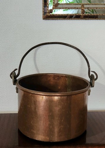 Ancien chaudron cuivre - ancien,