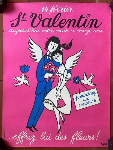 Affiche saint valentin - saint-valentin, offrez