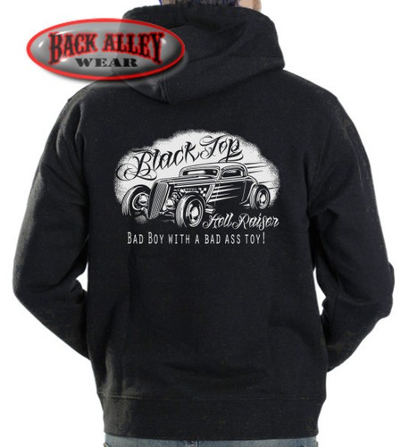 Black top hell raiser hooded - top,