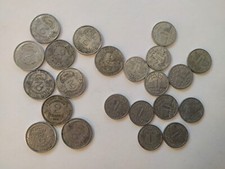 LOt 22 piéces 1 franc et 2 francs alu francisque monnaie collection