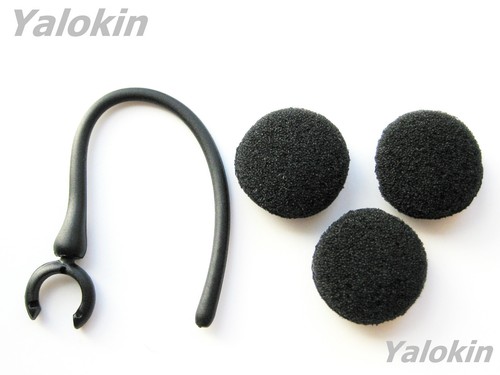 Noir mousse oreille coussins - noir,