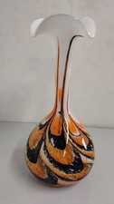 Vase Vintage En Verre Soufflé
