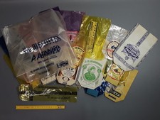 Lot anciens sachets emballages alimentaires vieux commerce epicerie deco vintage