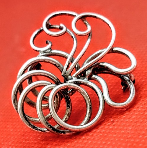 Broche art déco argent 800 - déco,