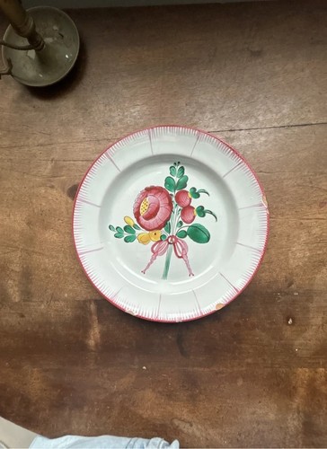 Assiette ancienne faïence - assiette,