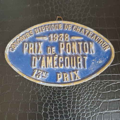 Ancienne plaque concours - plaque,