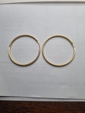 ☆☆  BELLE PAIRE DE BOUCLES D'OREILLE CREOLES EN OR   18 carats    ☆☆