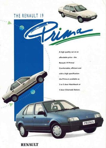 Catalogue brochure renault - renault, 19
