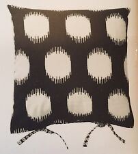 Housse de coussin Ikea noir crème tache coton neuve