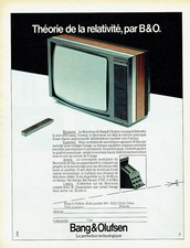 Publicité Advertising 068  1983   téléviseur Boevision Bang & Olufsen Pal Secam