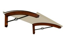 Auvent toiture de porte diy