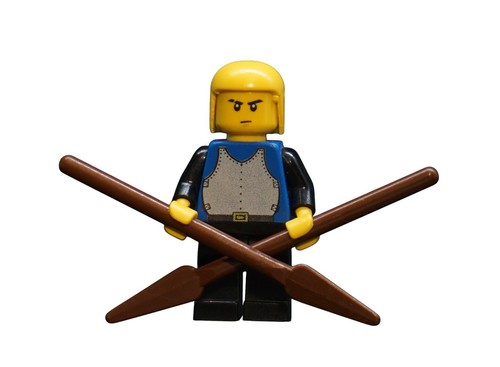 Lego figurine chevalier moyen - figurine,