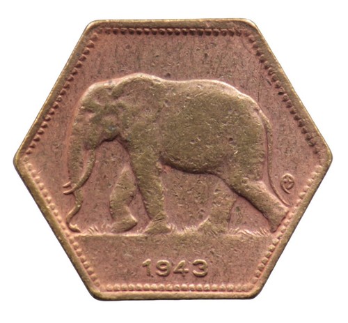 Francs 1943 congo belge - 2,