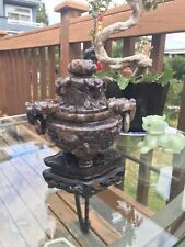 Chinese Agate Tripod Censer /