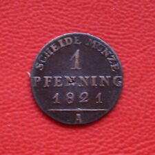1 Pfennig Brandenburg-Prusse 1821 A TTB+ / Friedrich Wilhelm III / KM#405