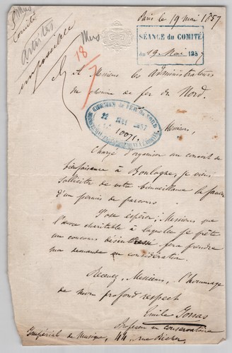 émile jonas lettre - jonas,