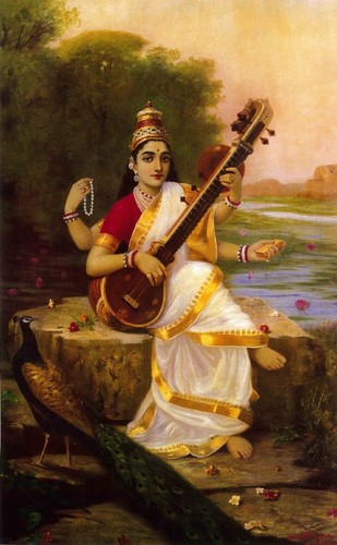 Hindou déesse saraswati toile - hindou,