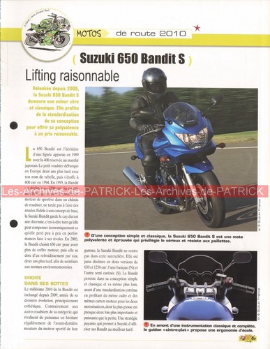 Suzuki gsf 650 bandit 2010 - suzuki,
