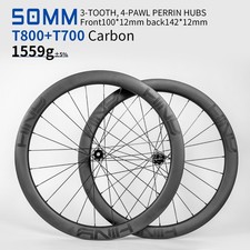 KORE 700C roues carbone 50mm vélo de route frein à disque ultralégères 1559g