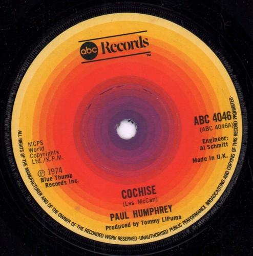 Paul humphrey cochise vinyl - cochise,