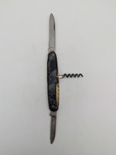 Couteau de poche pliant, double lame, Rostfrei Altenbach Solingen, tire bouchon