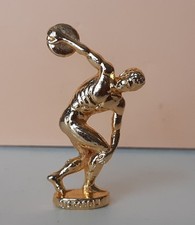 FEVE -FEVES -  "DORÉE-  LES ROIS DE L'OLYMPE 1990  -  WIETZEL" -   DISCOBOLE