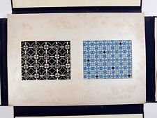 Livre imprimé teinture au pochoir japonais « Mikeshi vol.2 » 1964 textile ori...