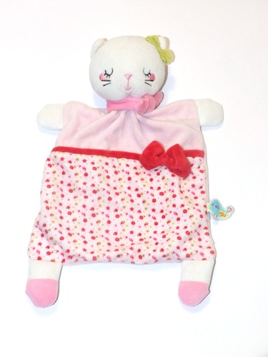 Doudou plat chat - , noeud