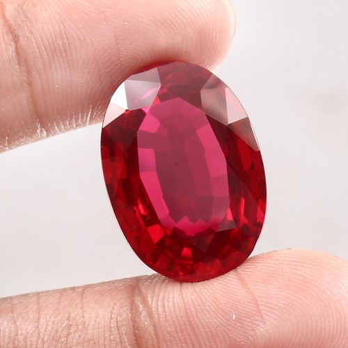 Pierre gemme ovale rubis - gemme,