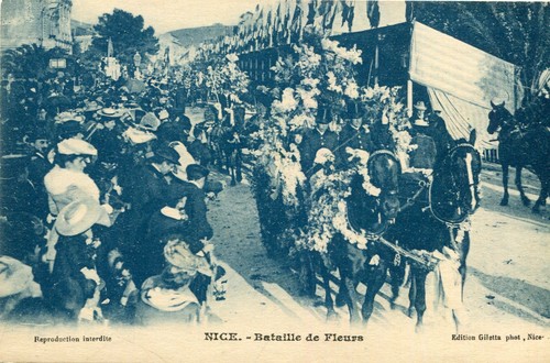Carte nice bataille fleurs - carte,