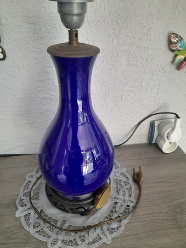 Lampe vintage porcelaine - lampe,