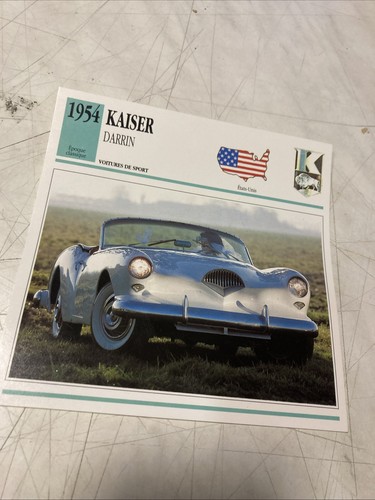 Kaiser darrin 1954 - kaiser,