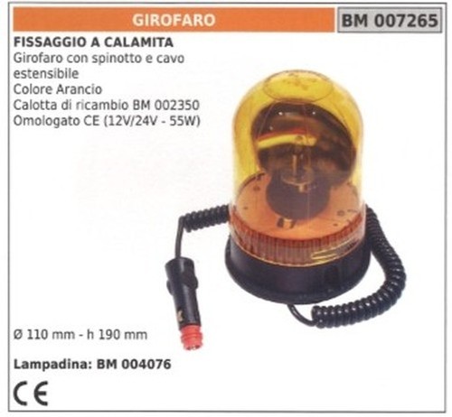 Girophare couleur orange avec - couleur,