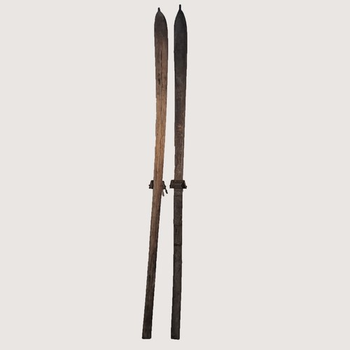 Rare paire ski - en, bois