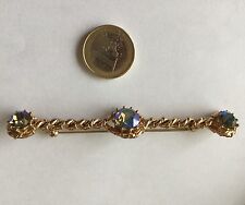 TRES LONGUE BROCHE "BARRETTE CORDEE"/ TROIS MURANO "MORPHO"/ DECENNIE 50
