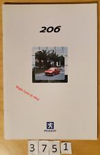 PEUGEOT 206 XR XT ROLAND GARROS XS S16 Prospectus Fr 40 pages 05/2001