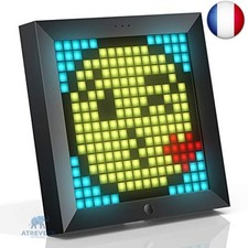 Divoom Pixoo - Cadre Photo numérique Pixel Art avec lumière d'ambiance de 22 c
