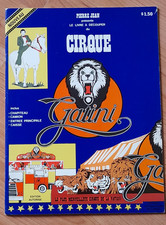 jeu jouet ancien cirque à découper cirque Gatini 1979
