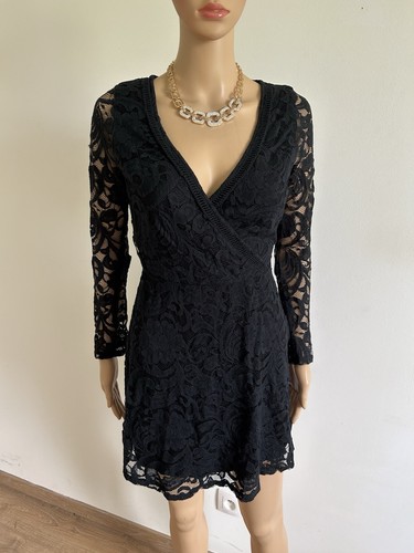 Robe noire dentelle - noire,