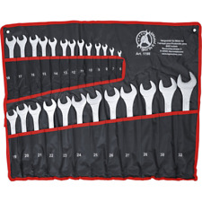 JEU DE 25 CLES MIXTES OEIL PLATE DE 6 A 32 mm QUALITE FINITION BGS DIY