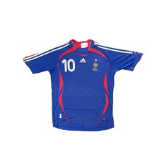Maillot football vintage Equipe de France domicile #10 Zidane saison 2006-2007