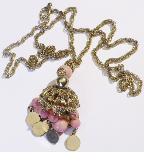 Collier rétro pendentif - collier,