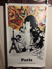 AFFICHE  SNCF DALI  PARIS  