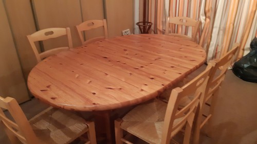 Ensemble table chaises en - ensemble,