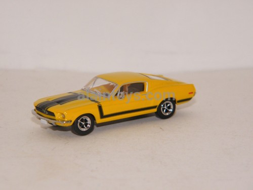 Ford mustang fastback jaune - mustang,