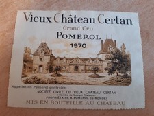 étiquette vin Vieux Chateau