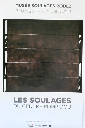 Pierre soulages affiche - pierre,