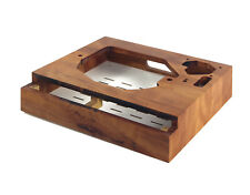 Châssis De Boîtier Pour Denon DP-47F Platine Vinyle En Bois De Poire Huile