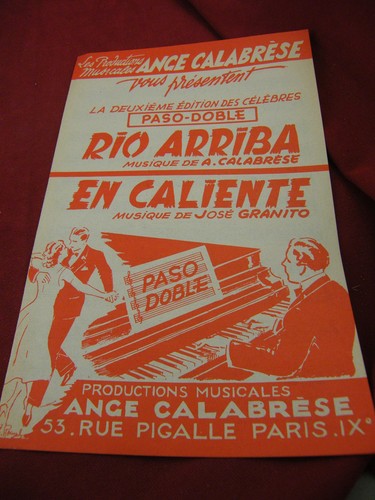 Partition paso doble ange - "partition,