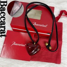 Collier coeur rouge cristal de